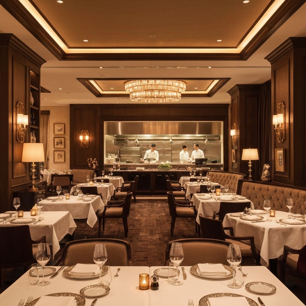 Elegant restaurant interior